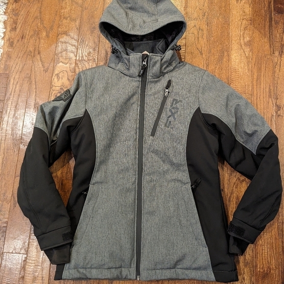 FXR Women's Vertical Pro Insulated Softshell Jacket, gray & black women'… - Picture 4 of 15
